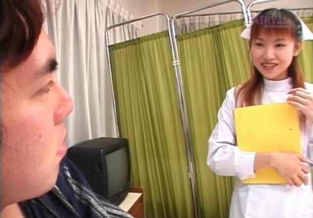 Small boobs Japanese nurse Rina enjoys pleasuring patient