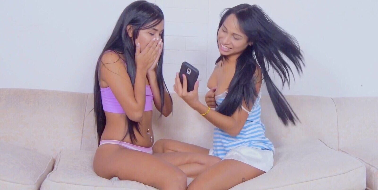 Amazing Ambar Suarez sharing some toys with Sofia Suarez