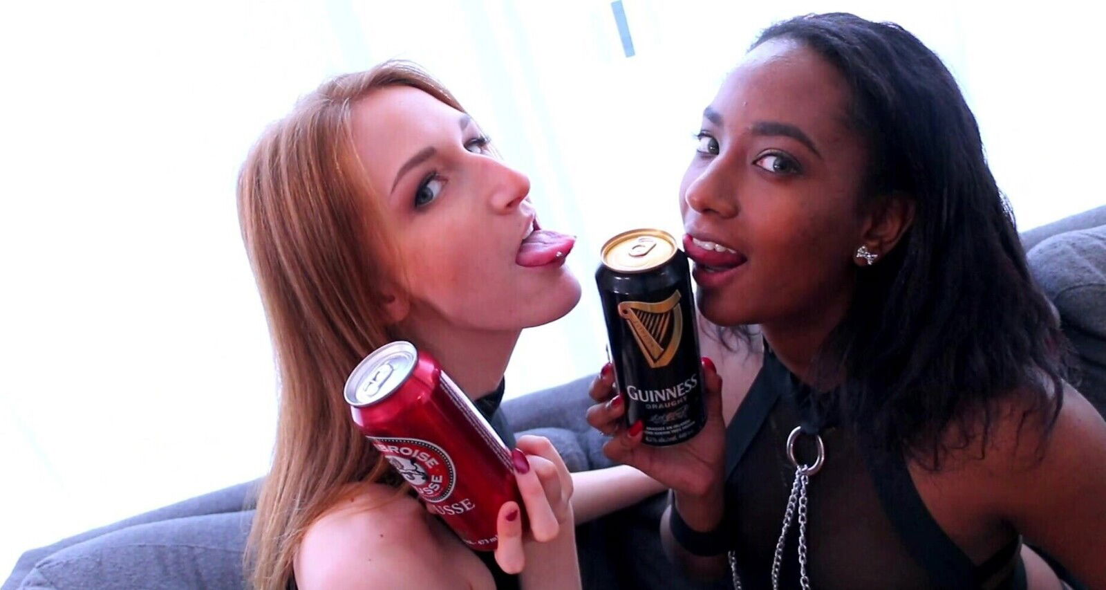 Interracial threesome with sexy Ruby Cassandra Black