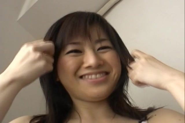 Closeup amateur video cute Chisa Hoshijima giving blowjob