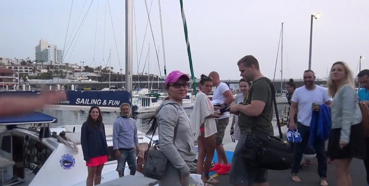 Wild group boat with hungry Melone Angel Piaff