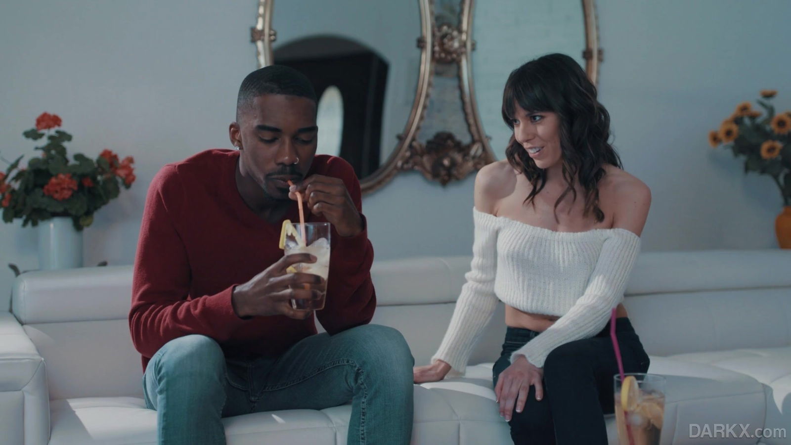 Black surprised with blowjob hard fuck horny Vera King