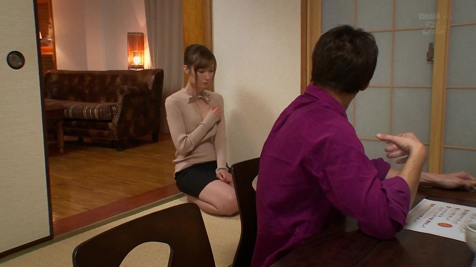 Yuna Hayashi covered enjoying man's touch