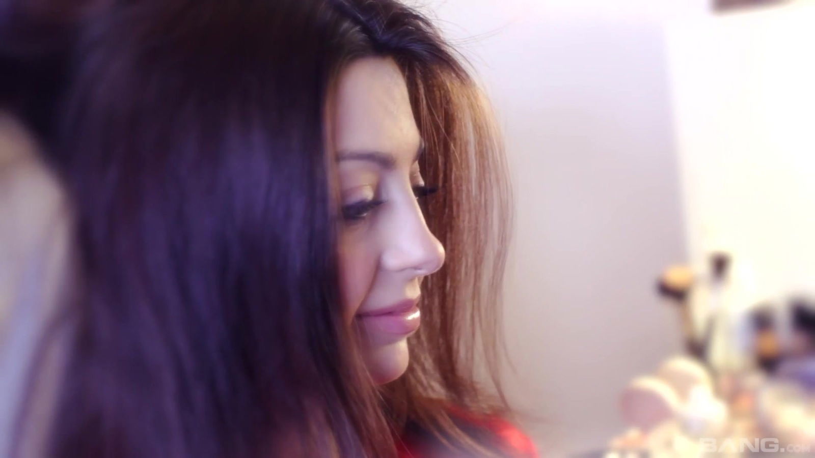 Scorching Niana Dorev wearing sexy lingerie riding