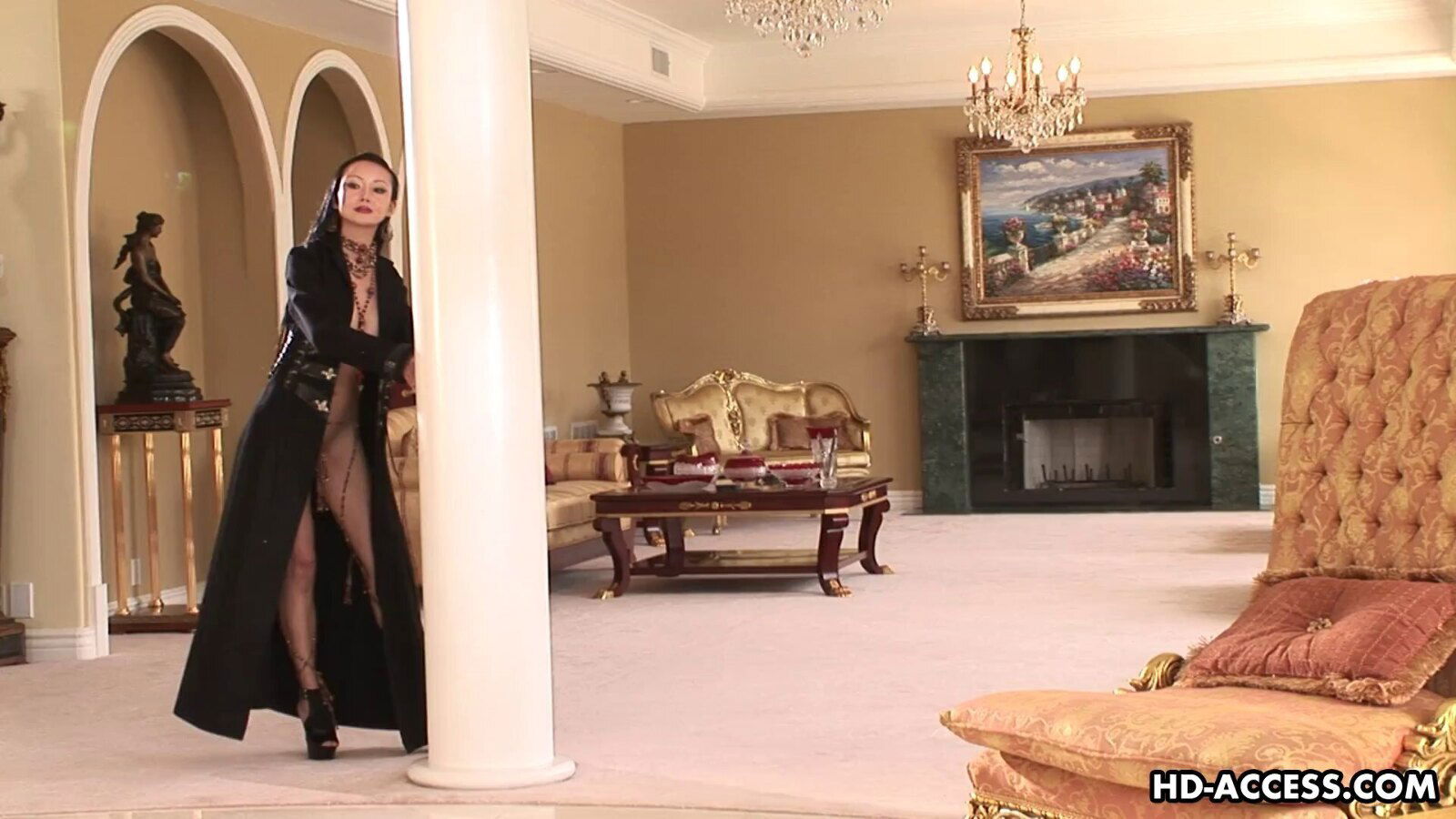 Angie Venus kinky friends enjoys lesbian game