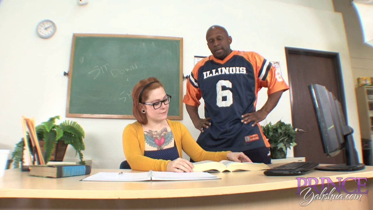 Tattooed with glasses Misty Dawn face-pounded with black tool