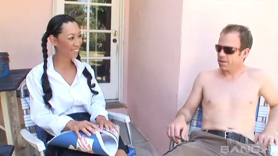 Tia Ling gets nailed then swallows his sticky hot load