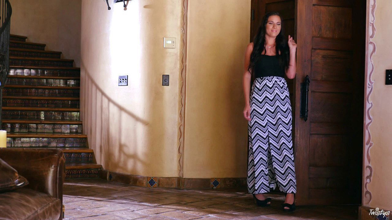 Solo Kaley Kade drops dress fingers soaked pussy