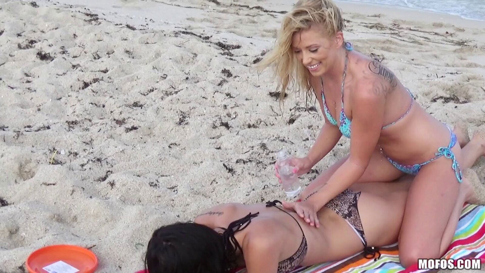 Alaina Kristar Chanel share dick beach reality clip
