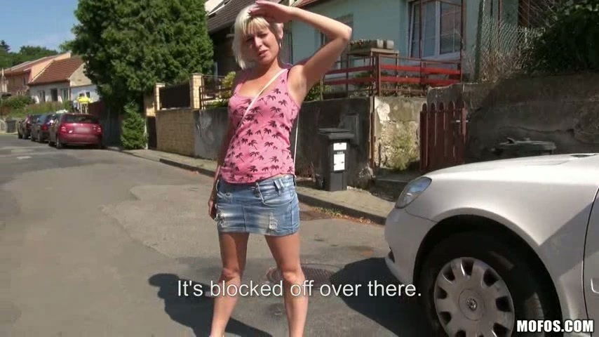 Alexis Leone rides dick gets covered outdoors