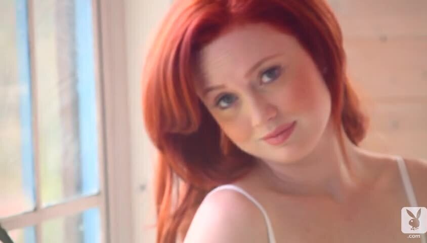 Charming redhead hottie Molly Shaw demonstrates body