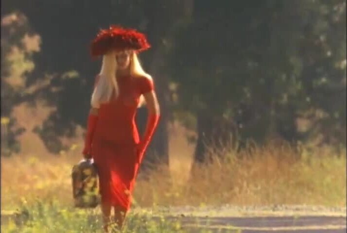 Blonde hottie Jenny McCarthy strokes amazing nude body