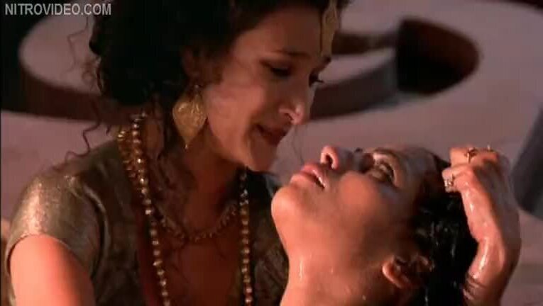 Lesbian Moment Between Indian Babes Indira Varma Sarita Choudhury