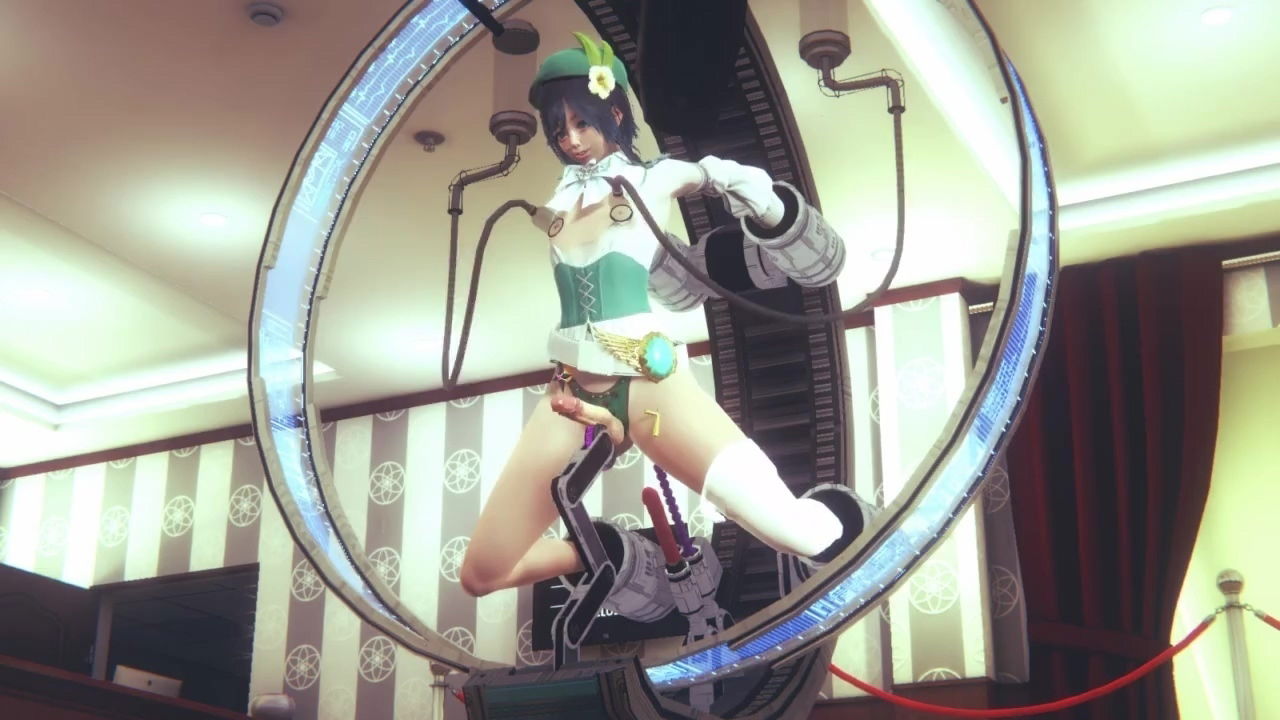 Venti from Genshin Impact fucked machine
