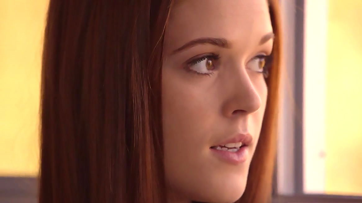 Redhead Kimberly Brix takes first black shaft from Michael Williams