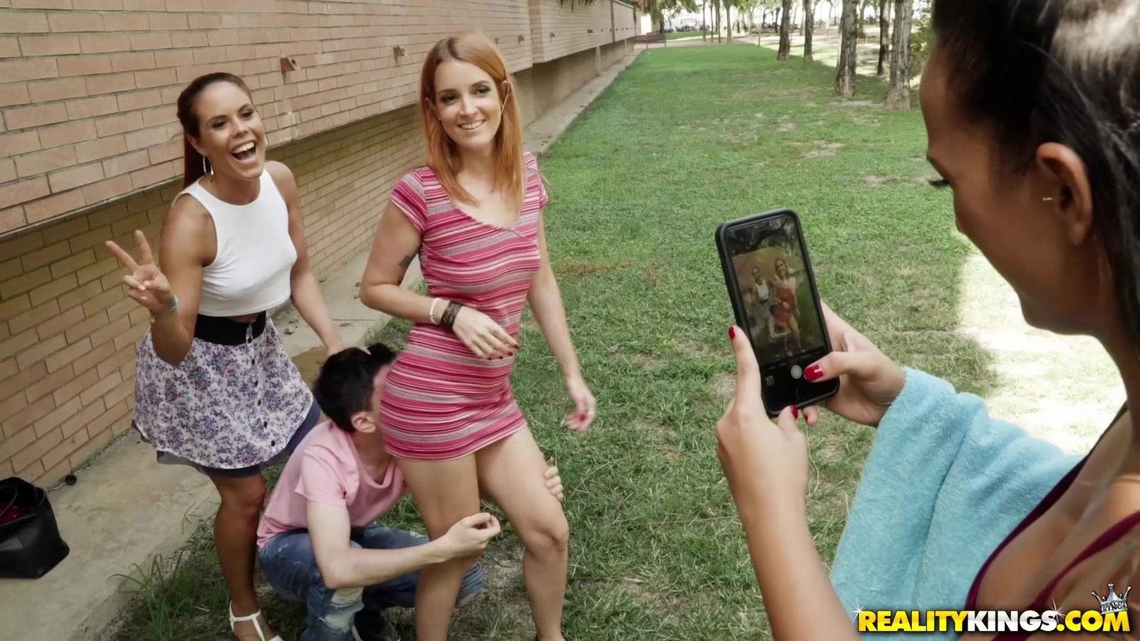 Gala Brown having foursome fuck with bisexual girlfriends