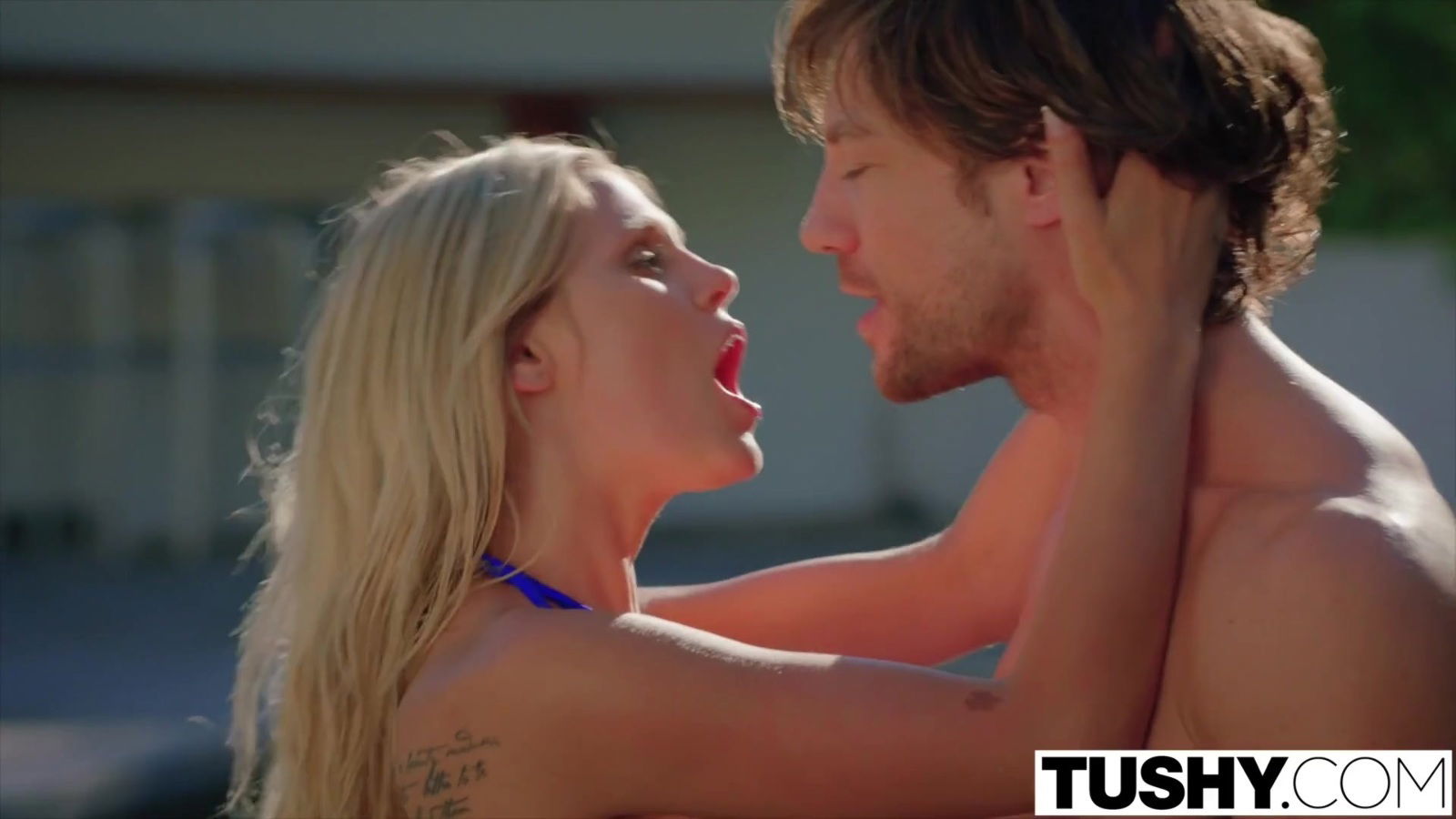 TUSHY First Sodomized Blond Hair Lady Scarlet