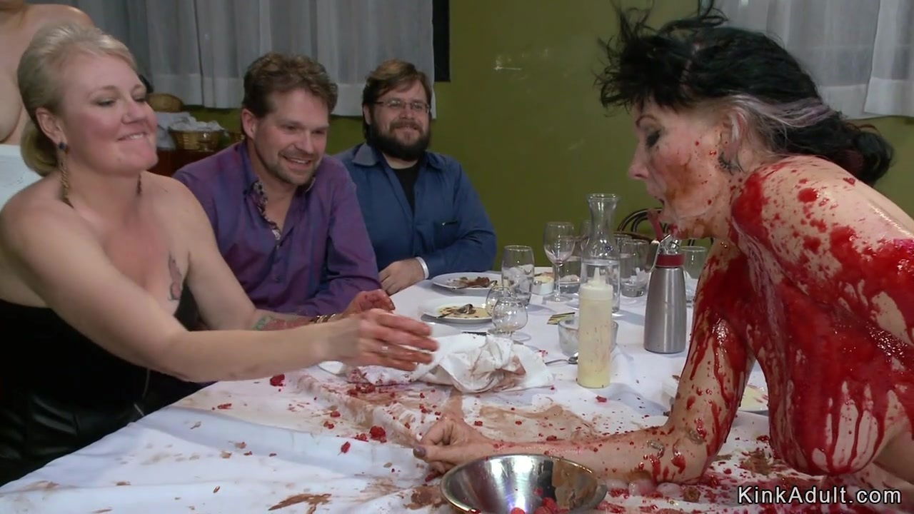 Slave gets pounded public soup course