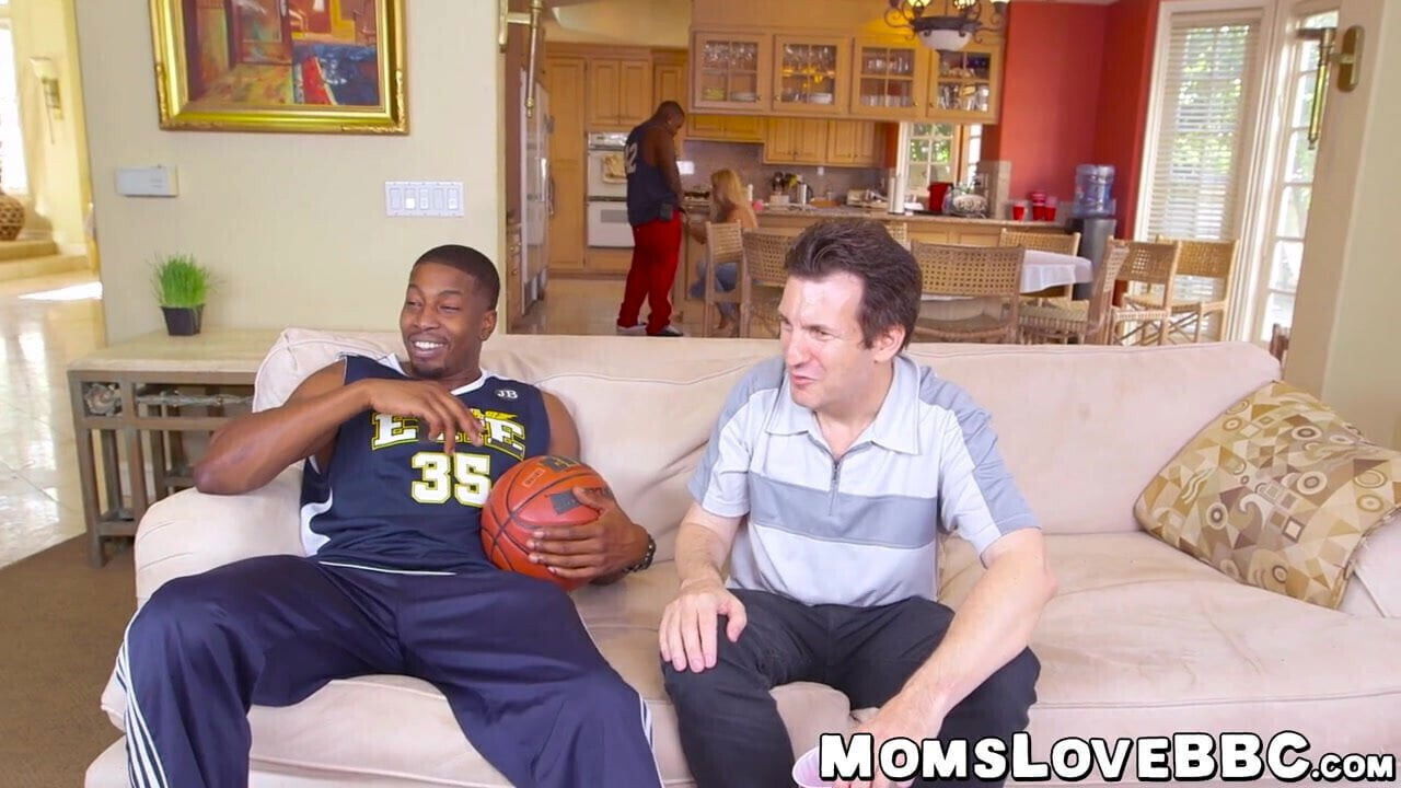 breasted MILF smashed black basketball players