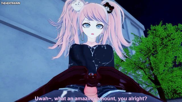 Junko Enoshima from Danganronpa Gives Footjob Hentai