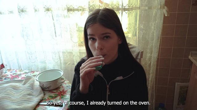 Baking burgers with stepsis Then baking pussy