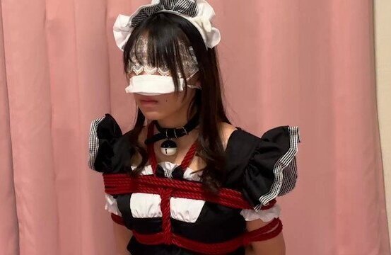 ほぼ処女の19歳のJDメイドを縛って中出しセックス｜｜フェラチオ｜緊縛｜後手縛り｜パイパン｜素人カップル｜生中｜日本人｜アジア人｜けいさな
