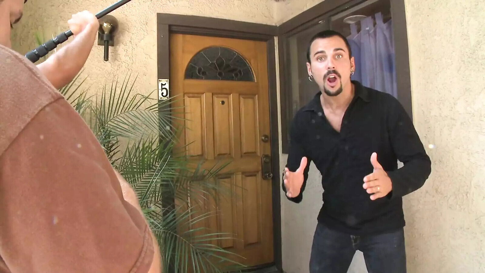 Horny nails cute blonde from behind