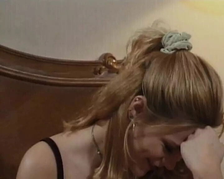 nasty blonde French slut enjoys