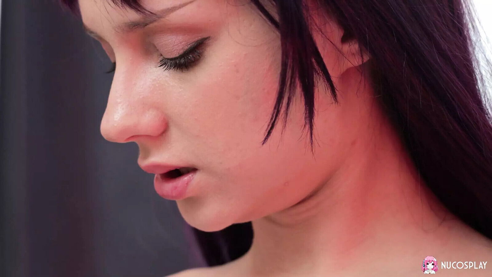 Naughty slut Ketty Small black stockings passionately masturbates with toy.