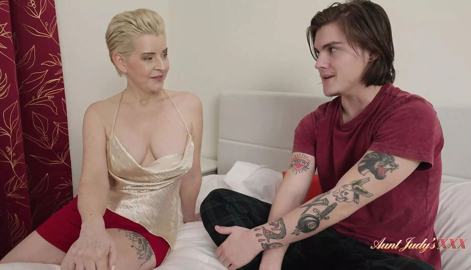 AuntJudysXXX 58yo Mature Stepmom Shay Fucks Stepson