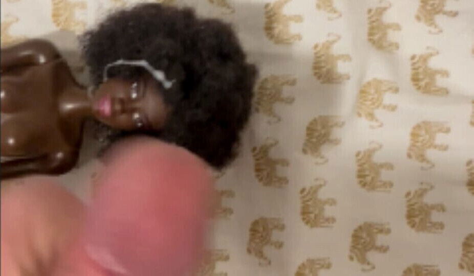 Sexy Ebony Barbie Doll Fucked Cumshot Face