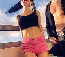 pornstar Sasha Rose dances sexy striptease