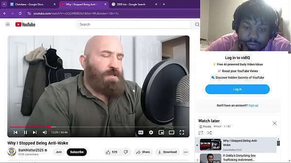 Going over experience with religion