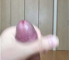 至近距離のぶっかけ風オナニー