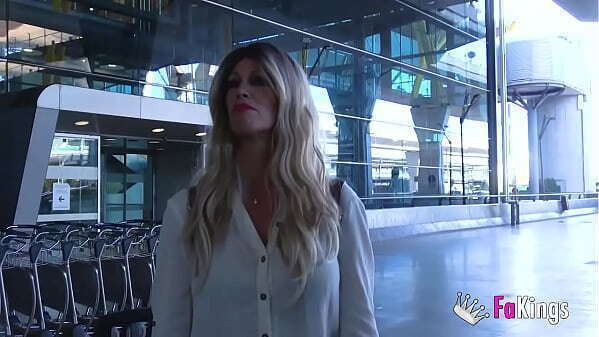 From airport porn debut!! Spanish Jenna Arson lets loose