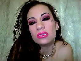 Simone pink lip gloss fetish