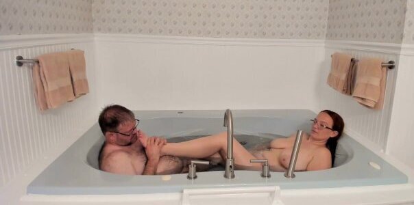Aftercare (softcore) Post Spanking Rough Play Session Romantic Couple Bath Massage