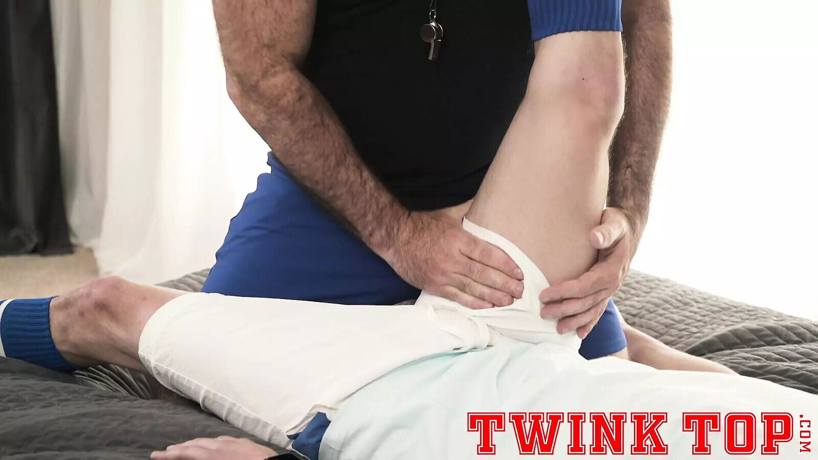 TwinkTop young jock Marcus Ryan fills tight sexy DILF