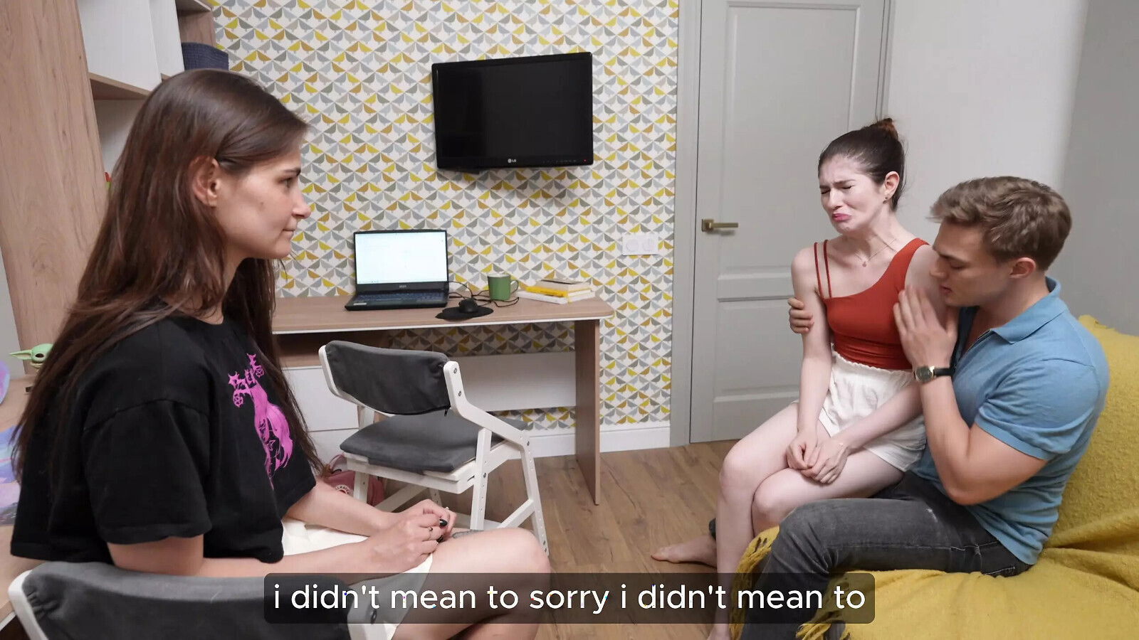 Horny Household (Part 2):Cooking Trouble. Stepdaughter's Seductive Game with Stepfather