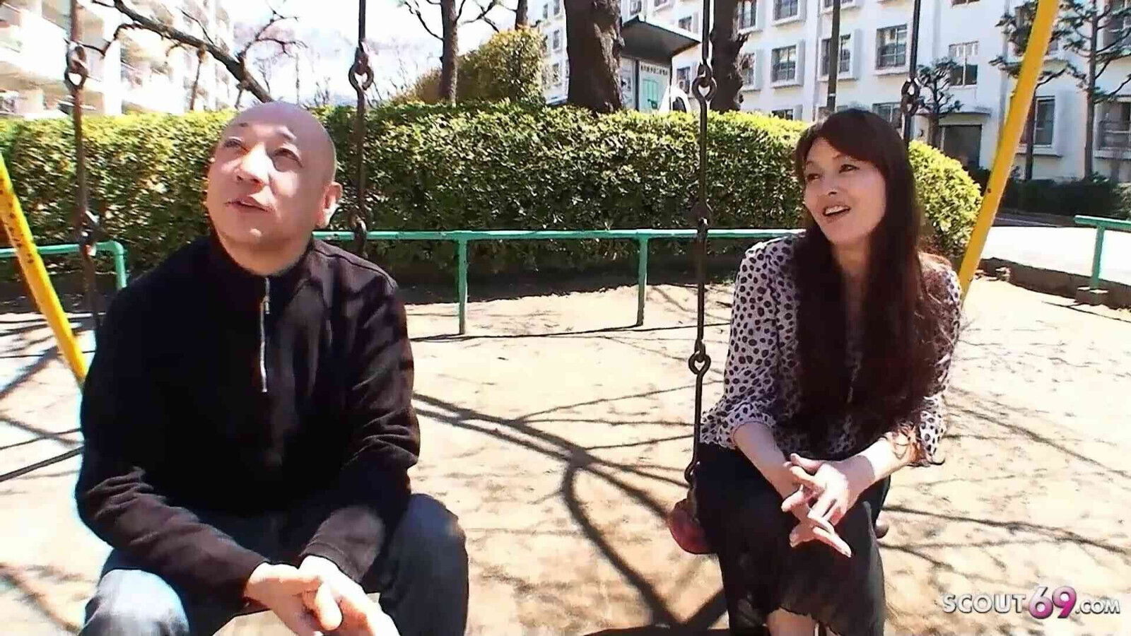 Japanese Wife talk Creampie Fuck with Ugly Stranger Pickup Casting uncensored Porn