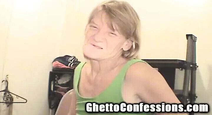 Granny Ghetto Gumjob Whore Bigot Blowjob Geezer Slut Slaggy Blonde TOOFLESS!