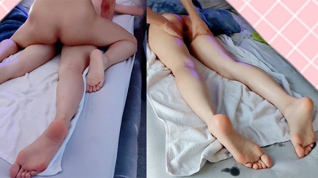 私はわざと尻を露出させてマッサージ師を誘惑し、彼の肉棒を足の裏に滴らせました。