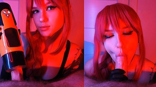 Makima's test: fast will cum? Chainsaw Sunako_Kirishiki