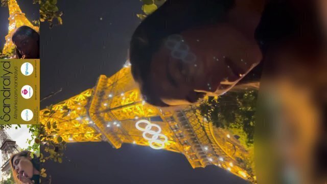 Public Balls sucking Torre Eiffel during Olimpic games