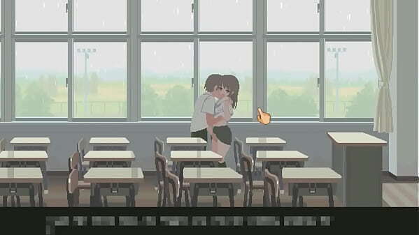 Cute college lady month hentai game