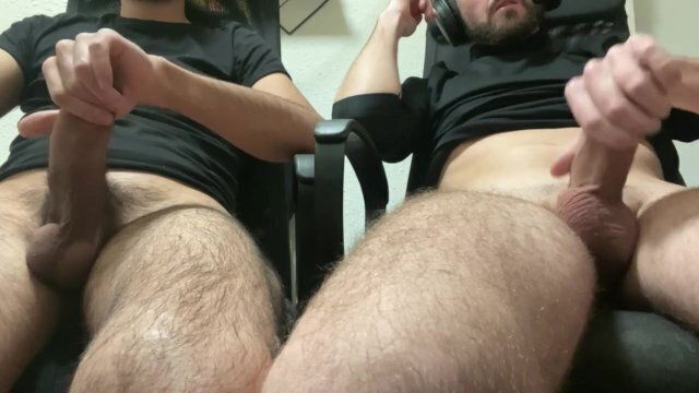 watching porn with friend jerking