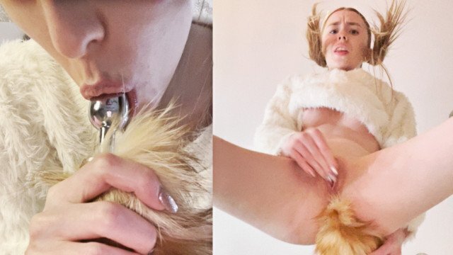 Masturbation with Butt Plug [Close Squirt