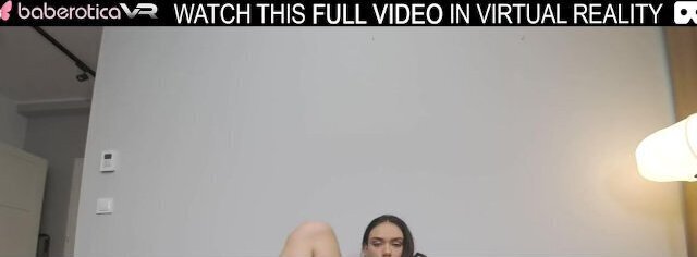 Solo brunette Vixi Rafi plays with huge dildo sofa