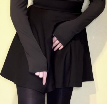 Your stepsister rubs clit cum, black side