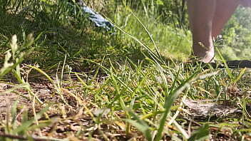 locking clothes on the other side of the road